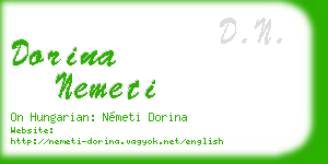 dorina nemeti business card
