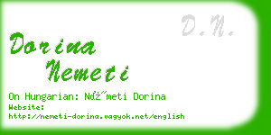 dorina nemeti business card